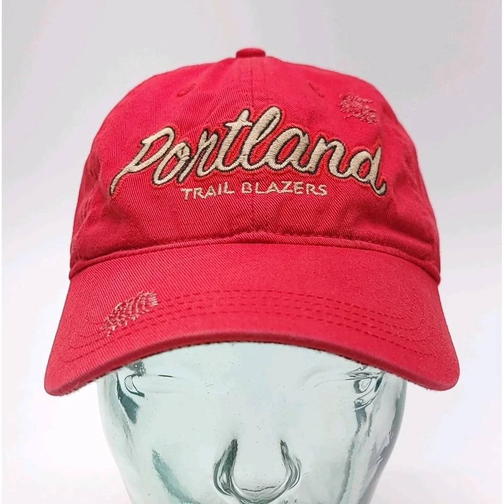 Portland Trail blazers Adidas Hat One Size Red Strapback‎ NBA Basketball